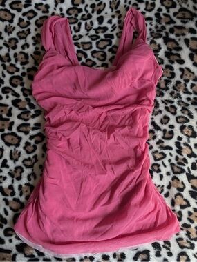 ♡ Sweet Pea Pink Ruched Camisole Top